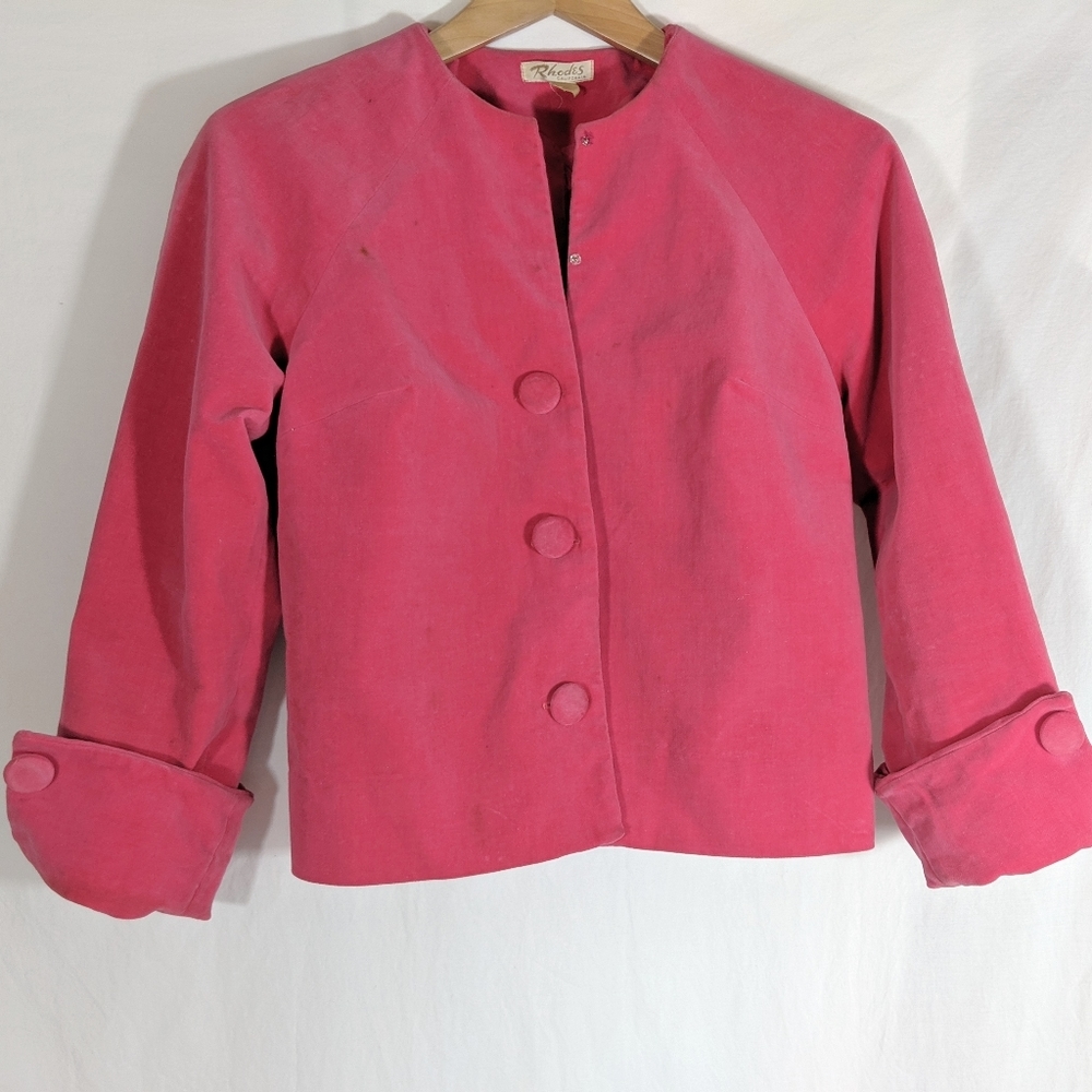 Vintage Velvet Rhoads of California Cropped Jacket‎